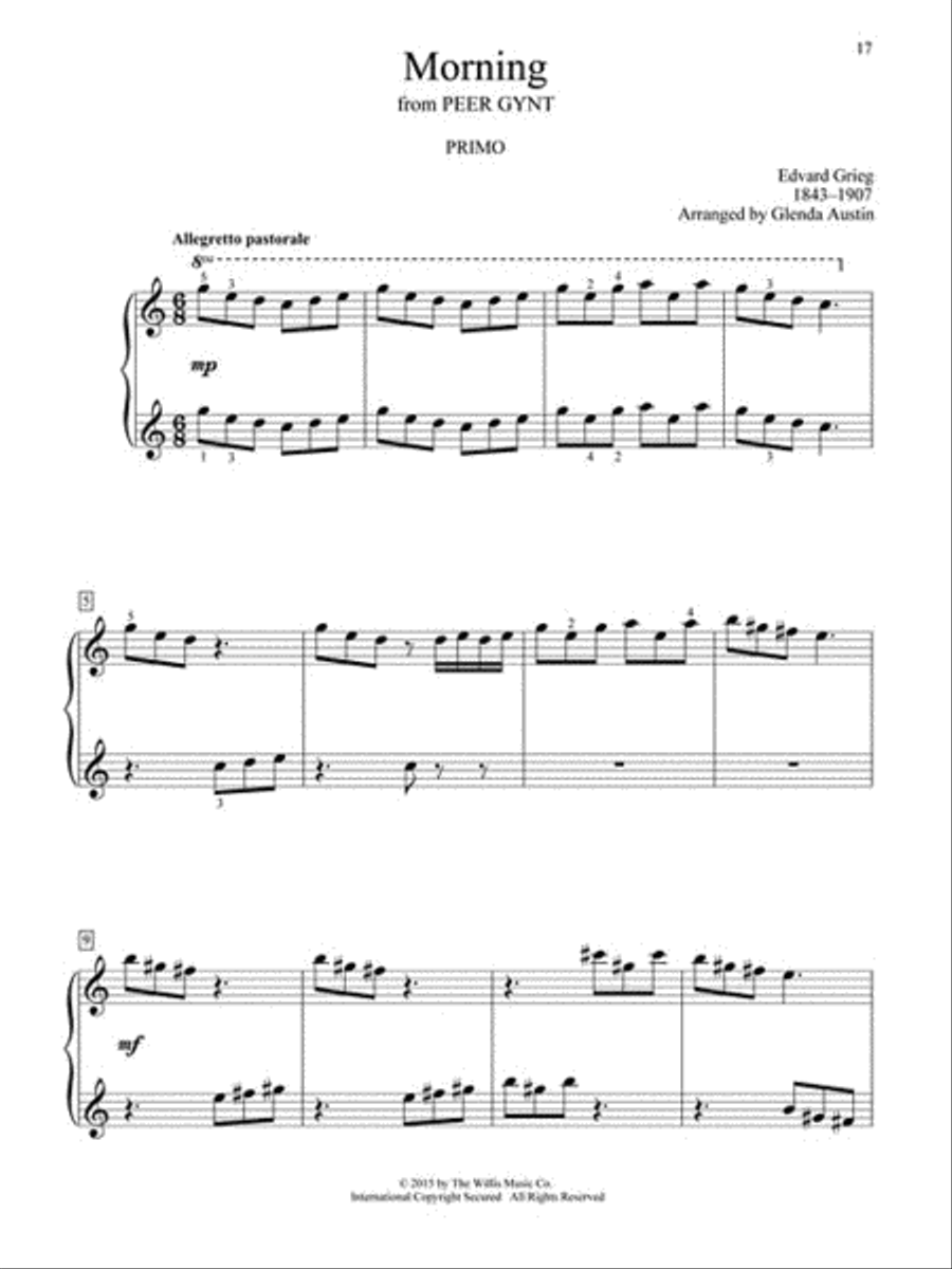 Easy Classical Duets Easy Piano scores gallery preview page 6