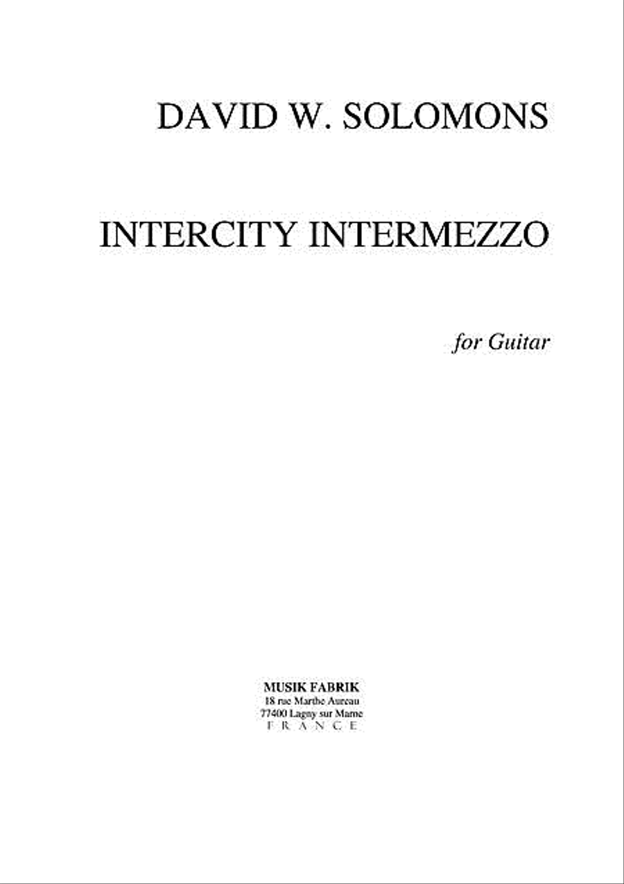 Intercity Intermezzo Guitar Solo scores gallery preview page 1