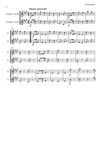 Schumann: Album für die Jugend (Album for the Young) (Op.68)(Set 1) 1,2,3,5,6,7,8,) clarinet duet image number null
