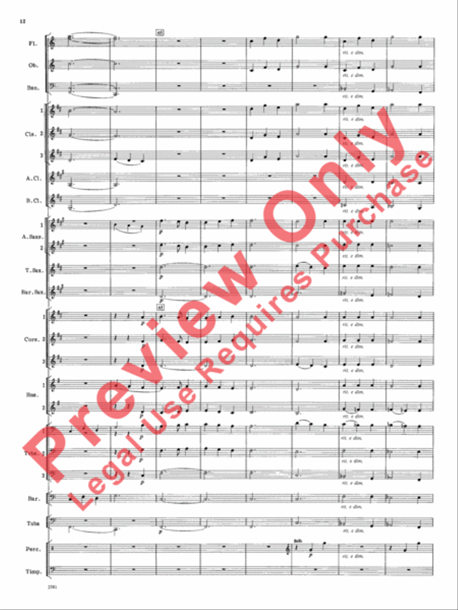 Devil Dance Devil Dance Concert Band scores gallery preview page 13