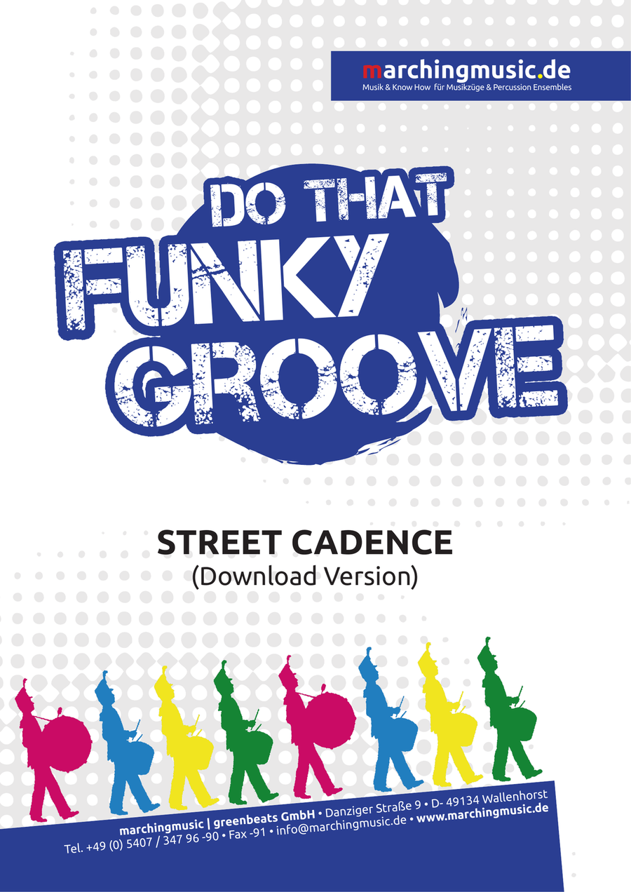 DO THAT FUNKY GROOVE (Street Cadence) Marching Band scores gallery preview page 1