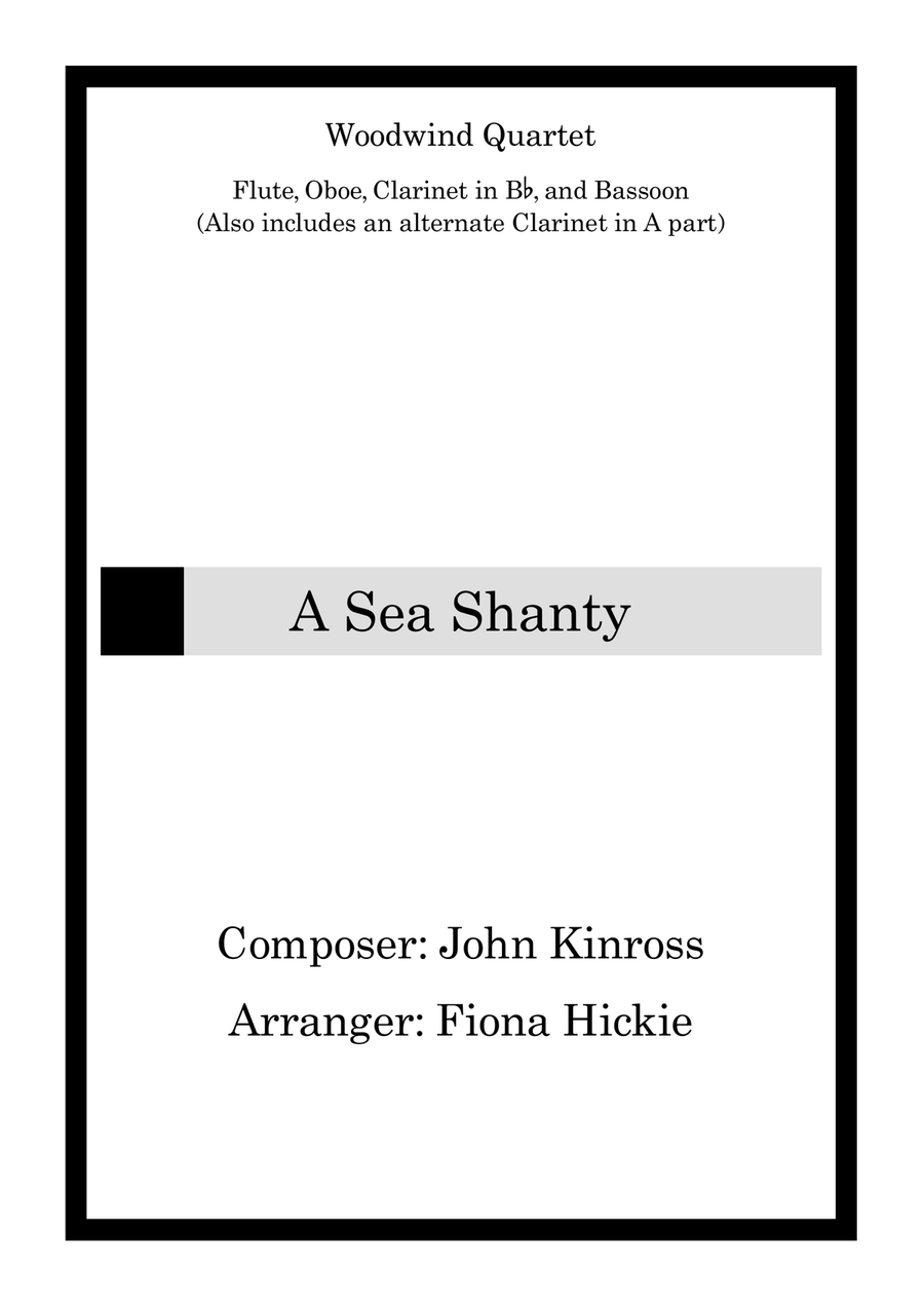 A Sea Shanty A Sea Shanty Woodwind Quartet scores gallery preview page 1