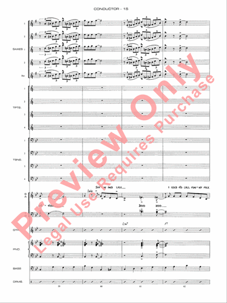 Chattanooga Choo Choo Jazz Ensemble scores gallery preview page 18