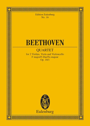 Book cover for String Quartet in F Major, Op. 18/1