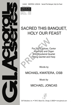 Book cover for Sacred This Banquet, Holy Our Feast