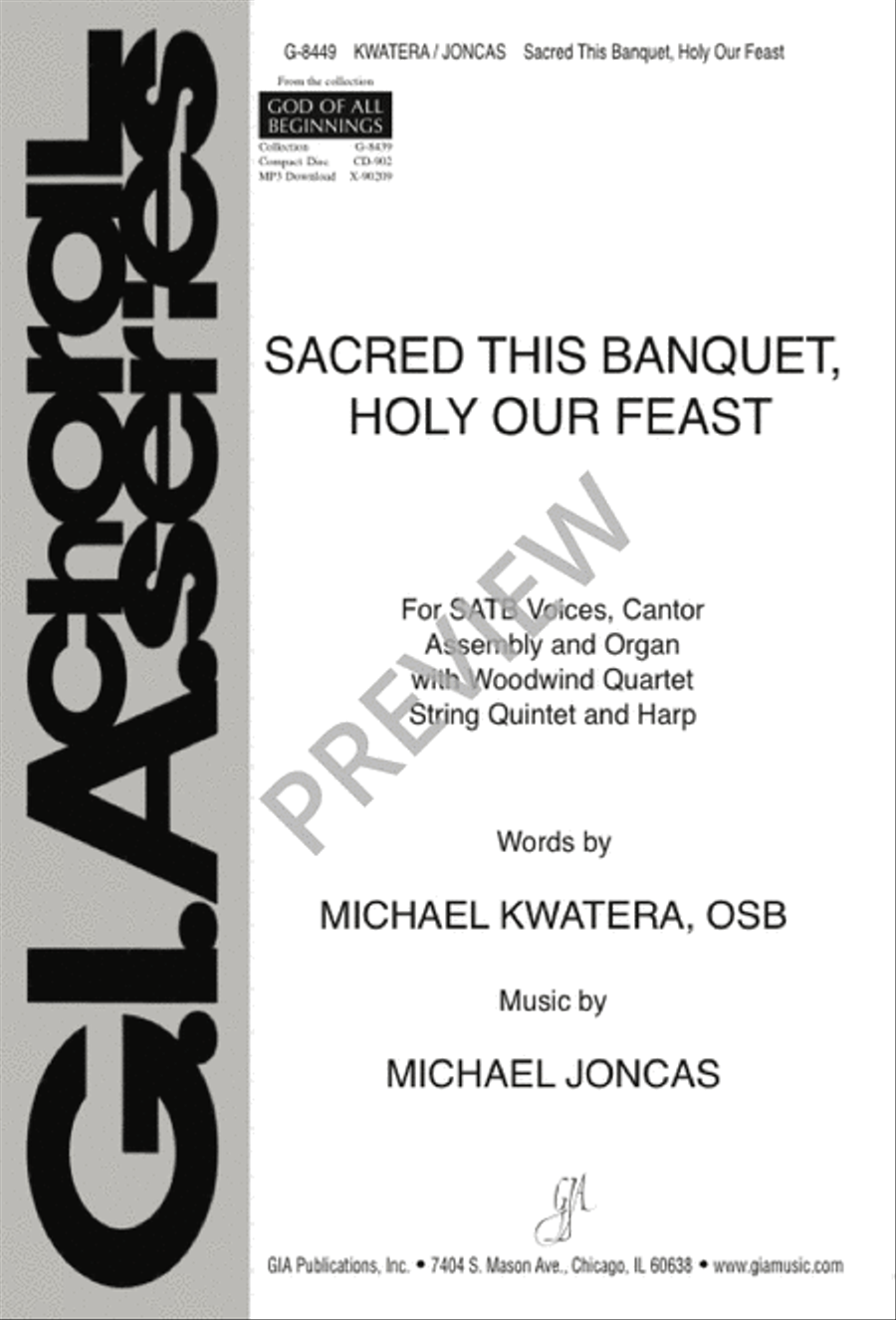 Book cover for Sacred This Banquet, Holy Our Feast