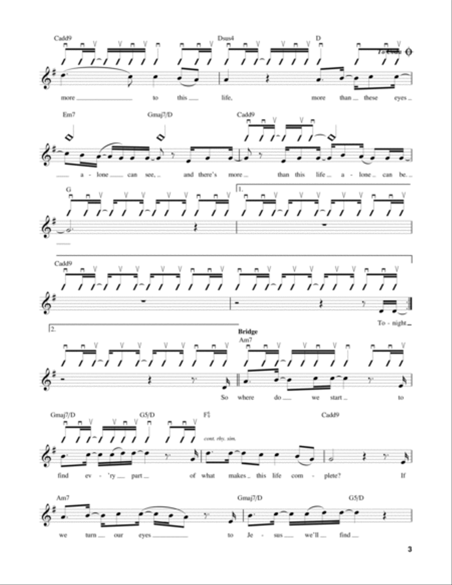More To This Life Easy Guitar scores gallery preview page 3