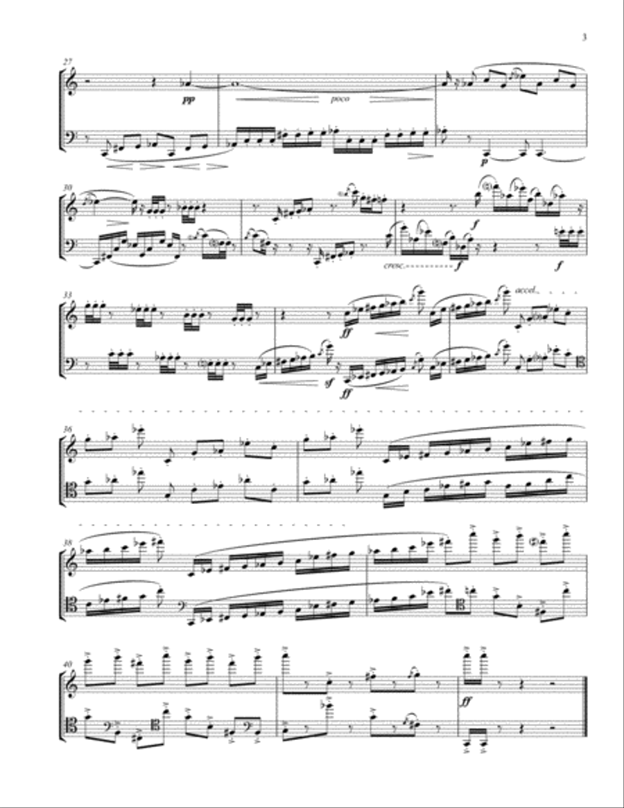 [Blank] Seven Silhouettes for Flute and Bassoon Woodwind Duet scores gallery preview page 5