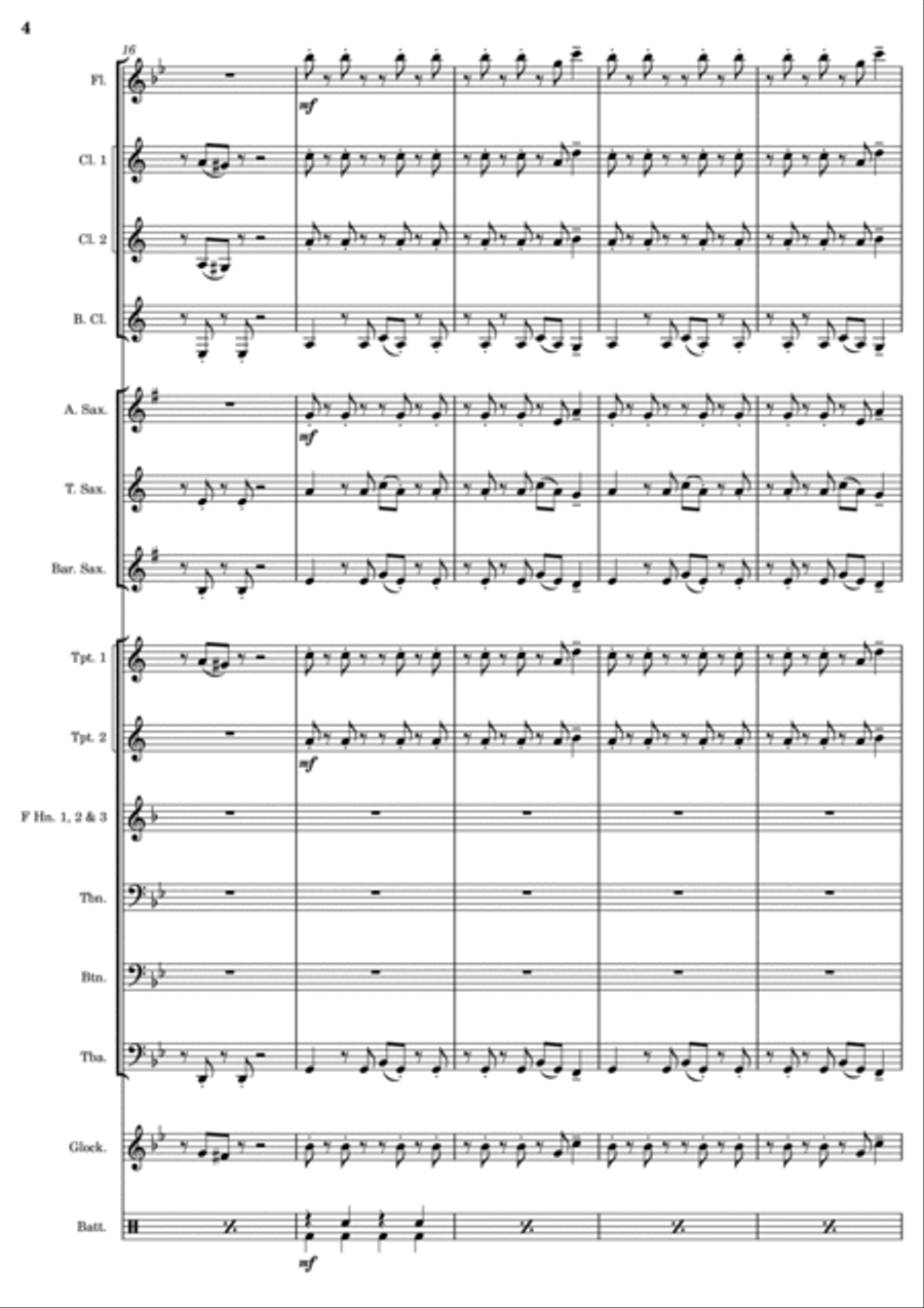 Bad Guy Marching Band scores gallery preview page 4
