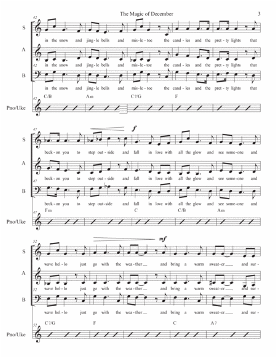 The Magic of December 3-Part scores gallery preview page 5