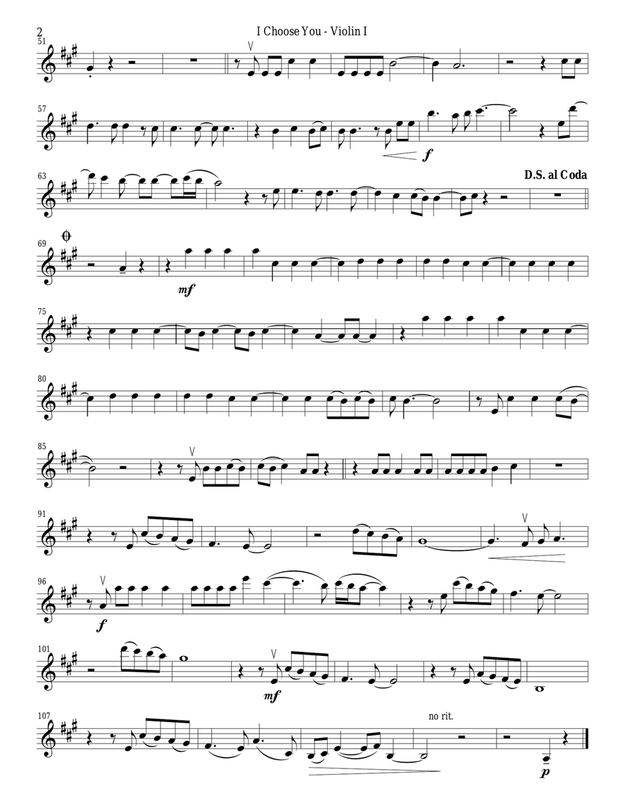 I Choose You I Choose You String Quartet scores gallery preview page 2