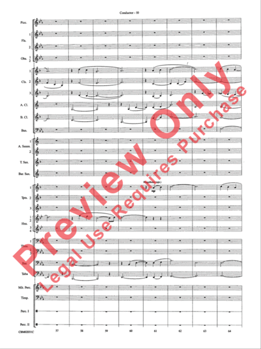 Band of Brothers, Symphonic Suite from Concert Band scores gallery preview page 13