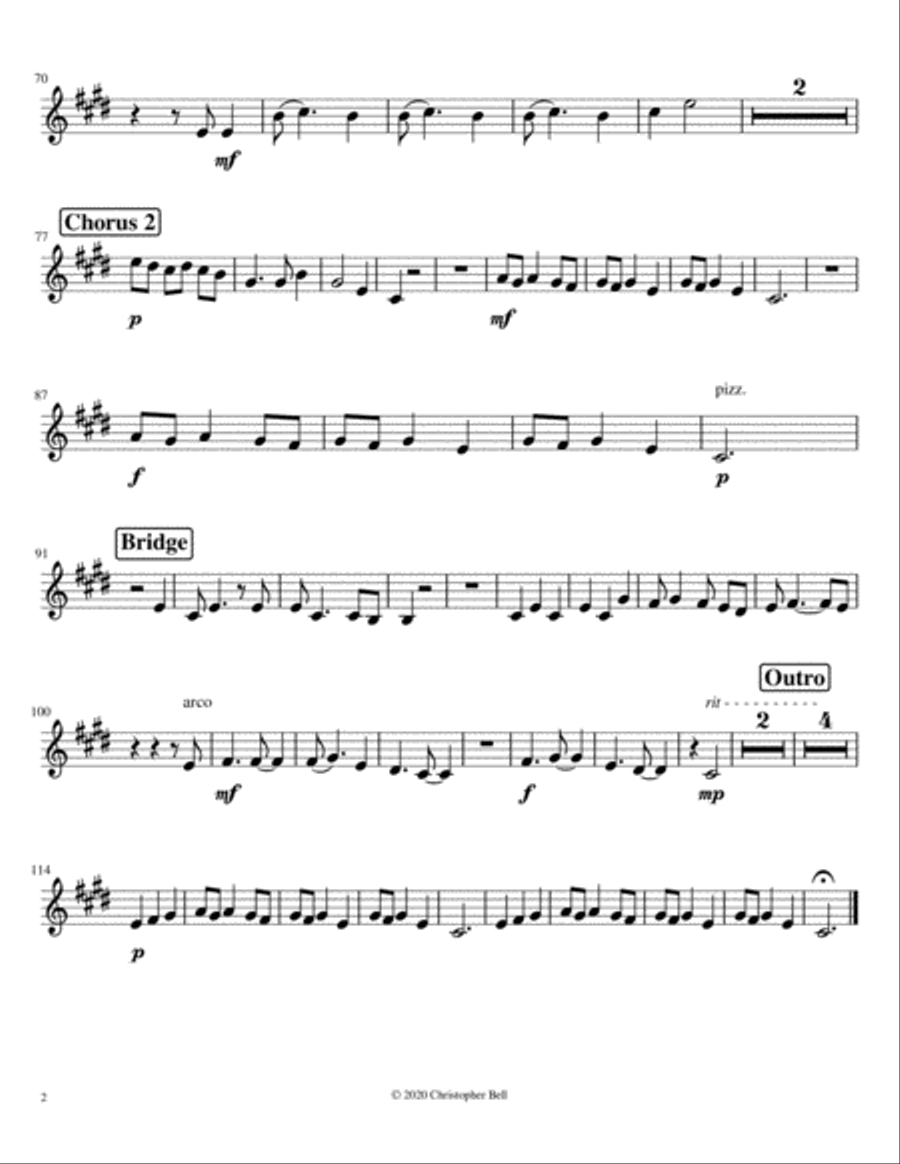 When The Party's Over String Quartet scores gallery preview page 6