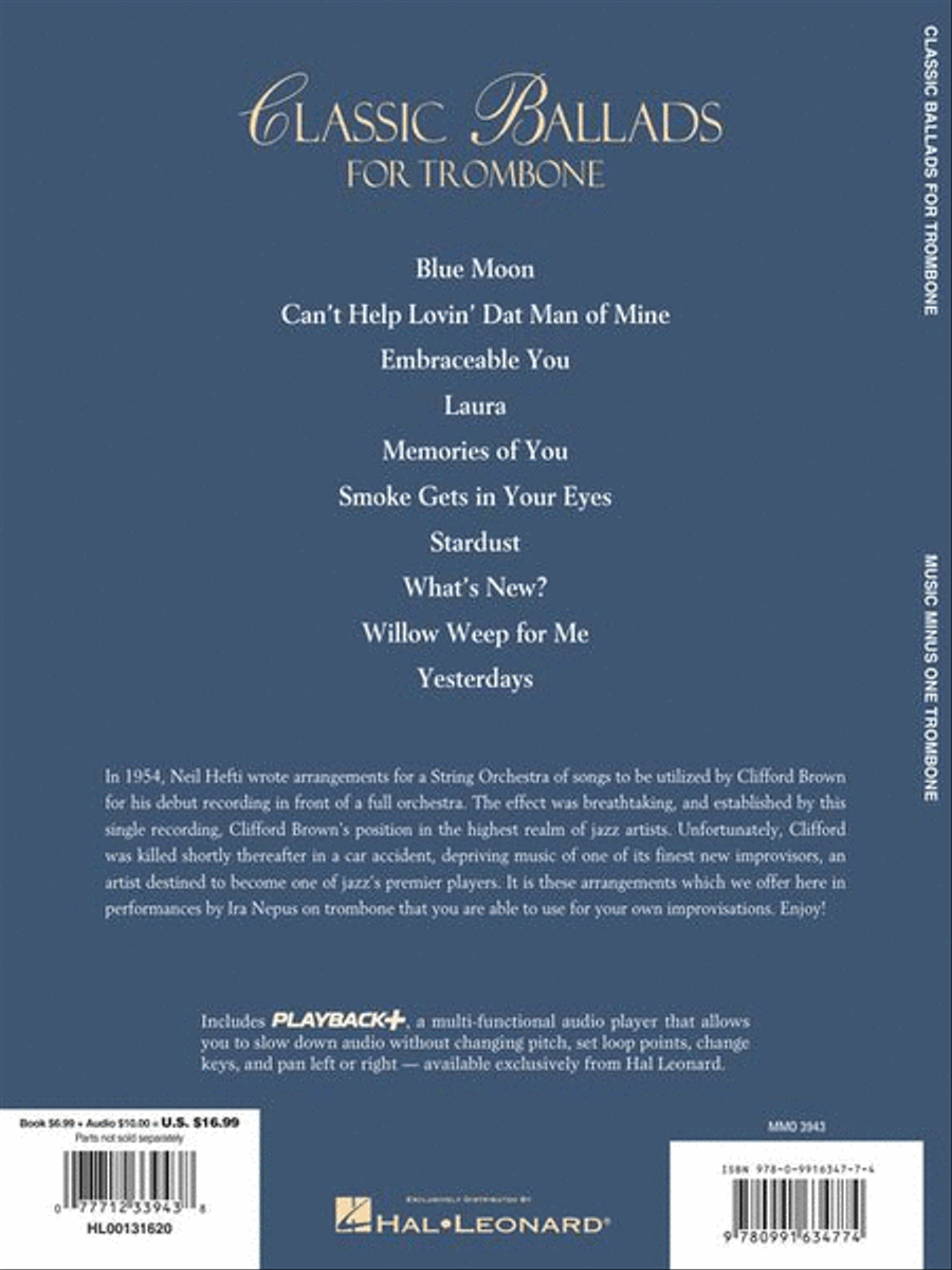 Classic Ballads for Trombone Trombone Solo scores gallery preview page 8