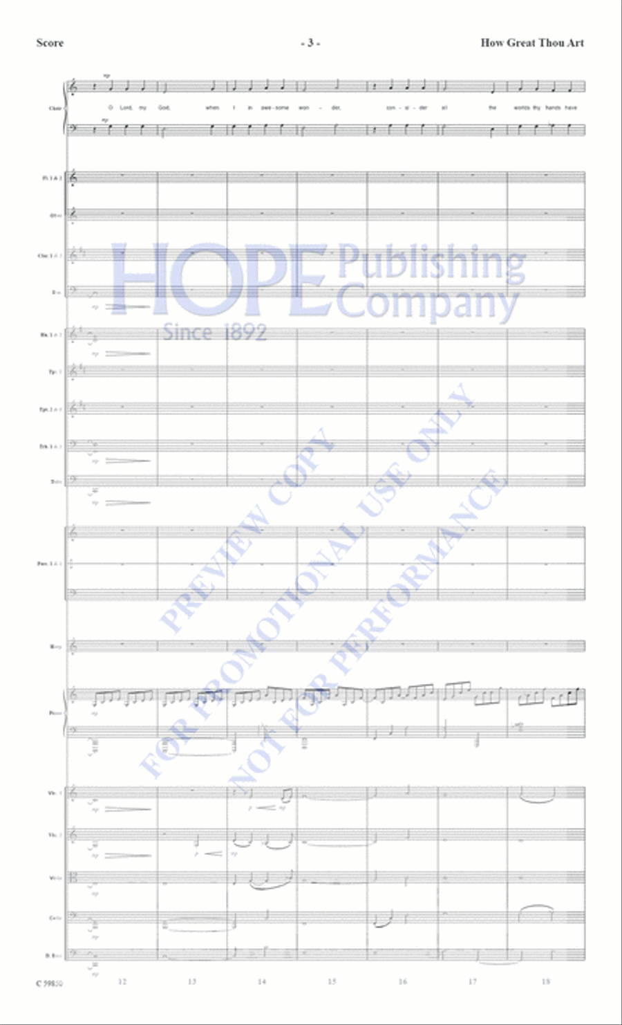 How Great Thou Art How Great Thou Art Choir scores gallery preview page 4
