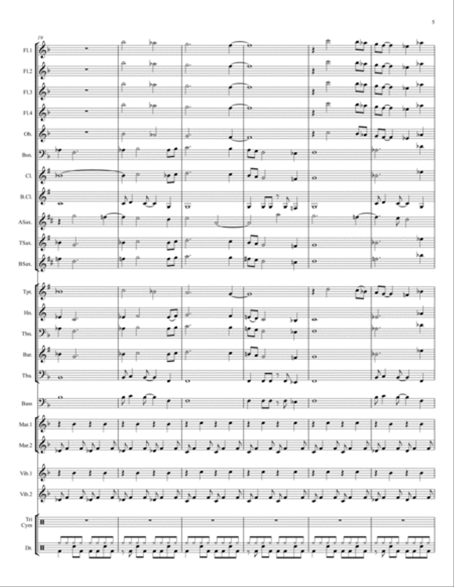 Prelude to a Crowd Prelude to a Crowd Concert Band scores gallery preview page 5