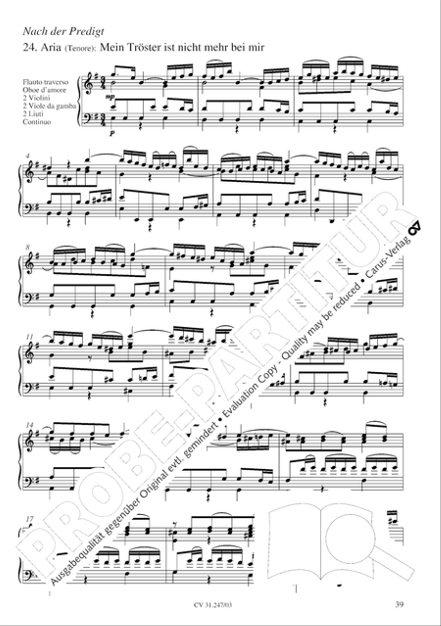 St. Mark Passion (Markus-Passion) 4-Part scores gallery preview page 40