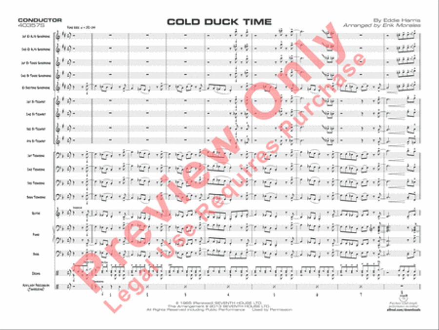 Cold Duck Time Cold Duck Time Jazz Ensemble scores gallery preview page 2