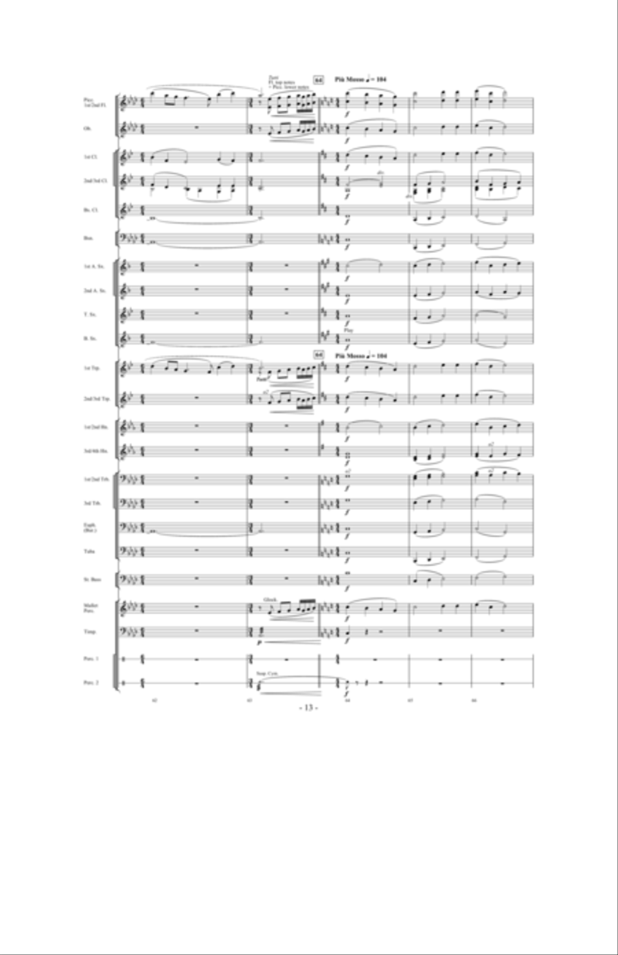 Celebration Folklorique Concert Band scores gallery preview page 12