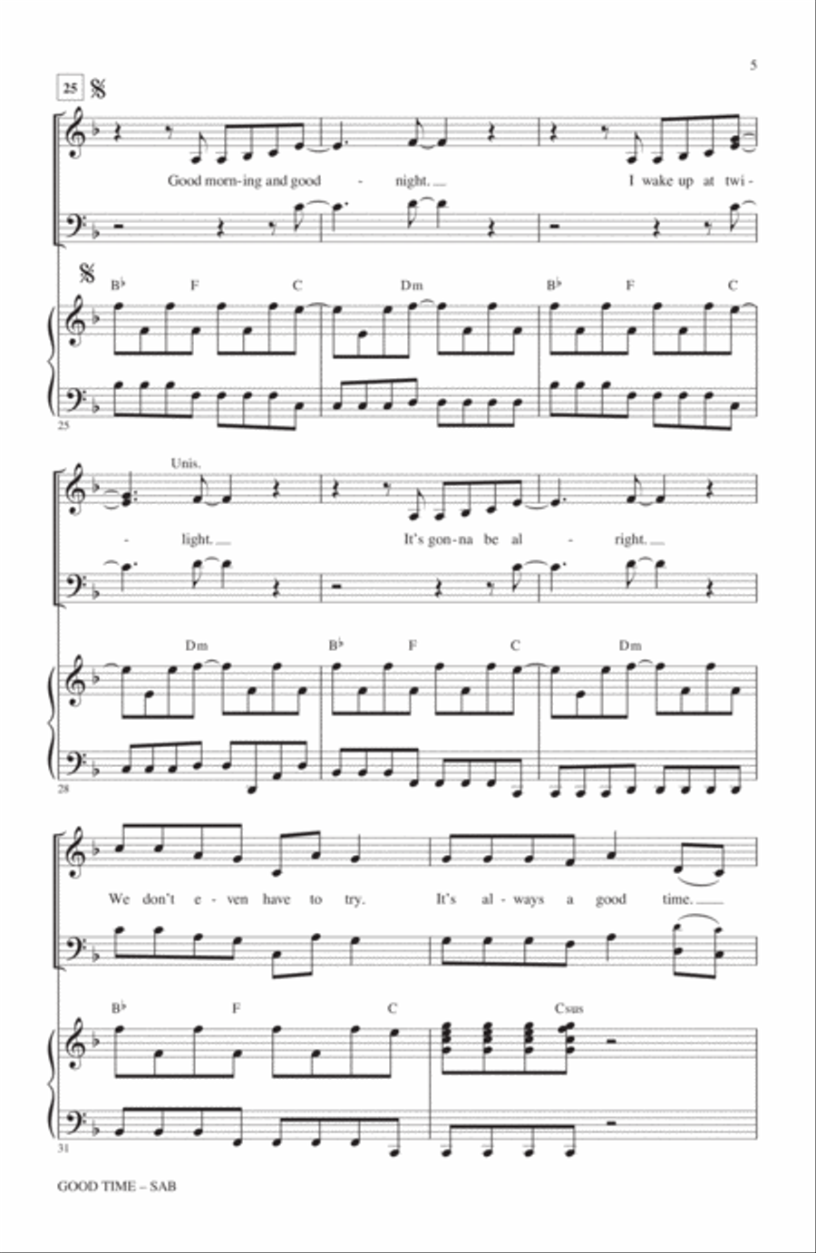 Good Time 3-Part scores gallery preview page 4