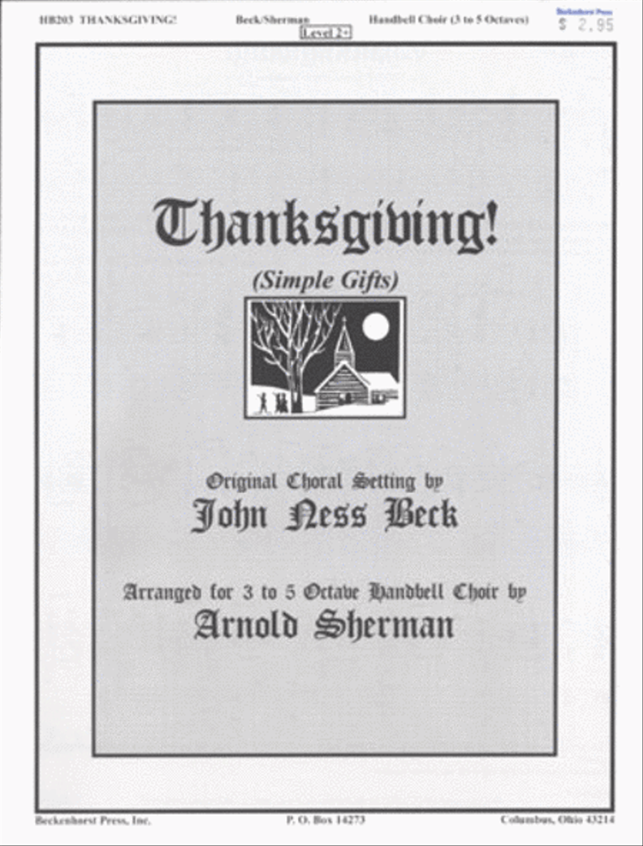 Thanksgiving! - handbell 5-Octaves scores gallery preview page 1