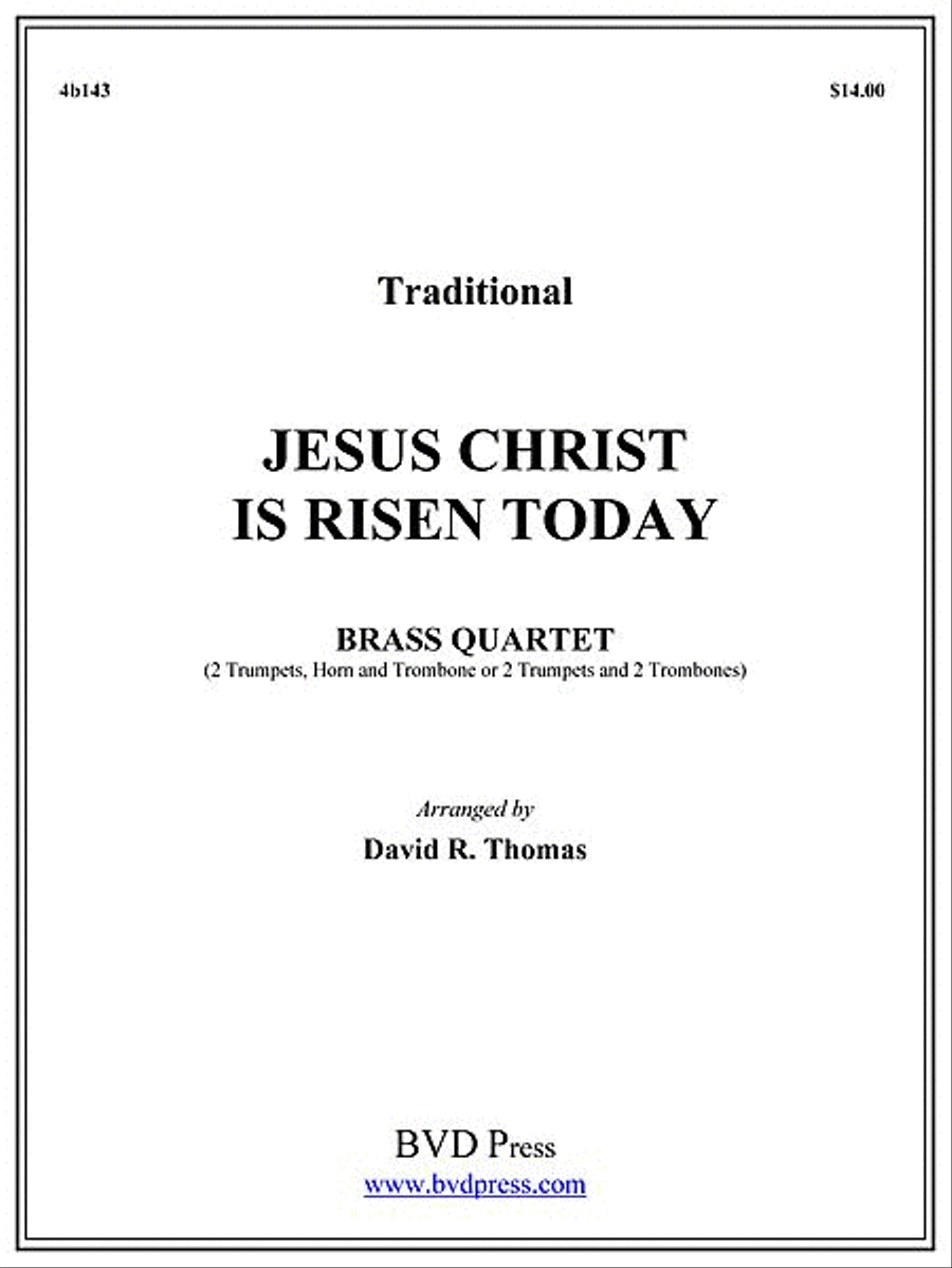 Jesus Christ is Risen Today Brass Quartet scores gallery preview page 1