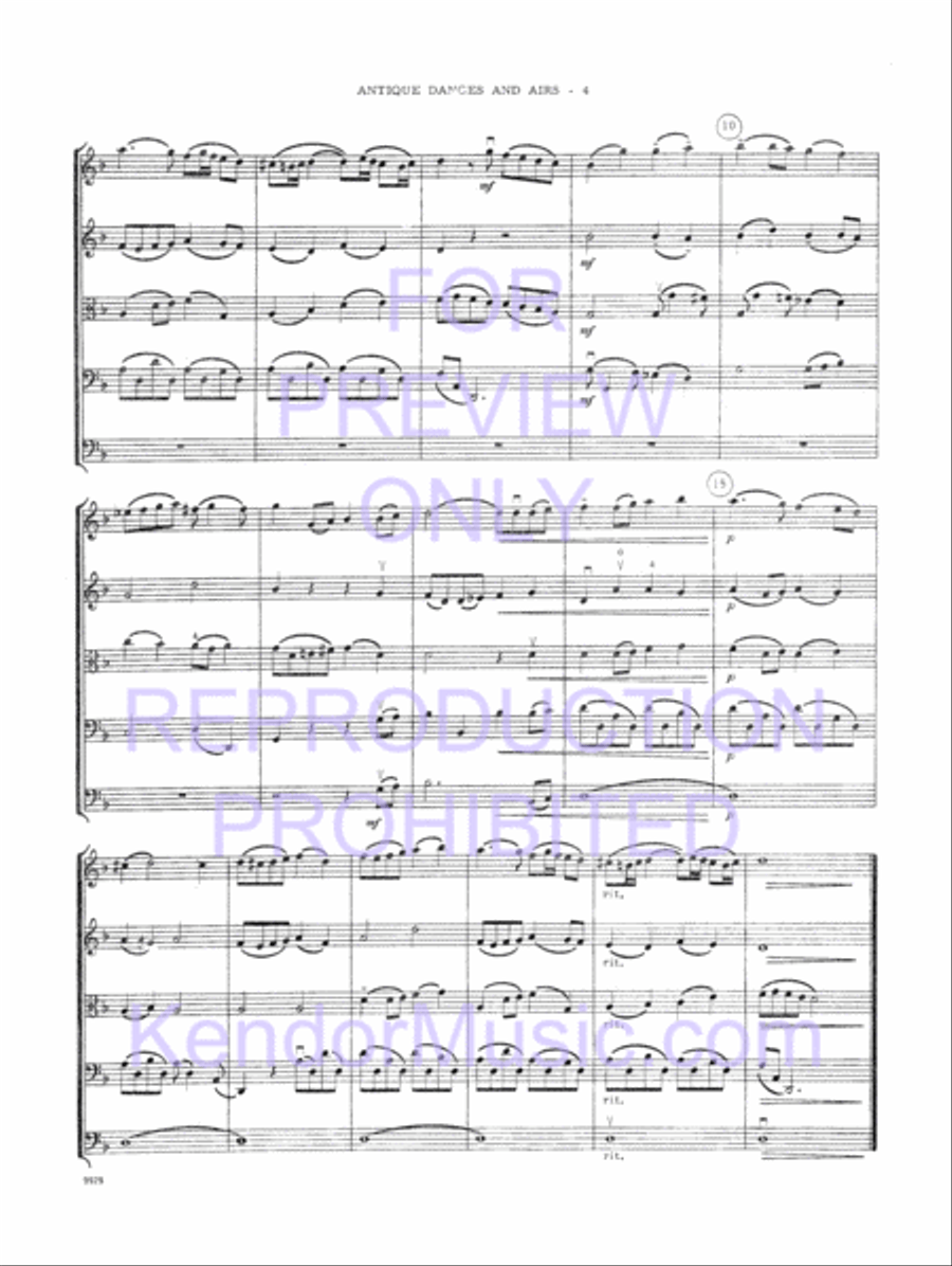 Antique Dances And Airs (Full Score) String Orchestra scores gallery preview page 7
