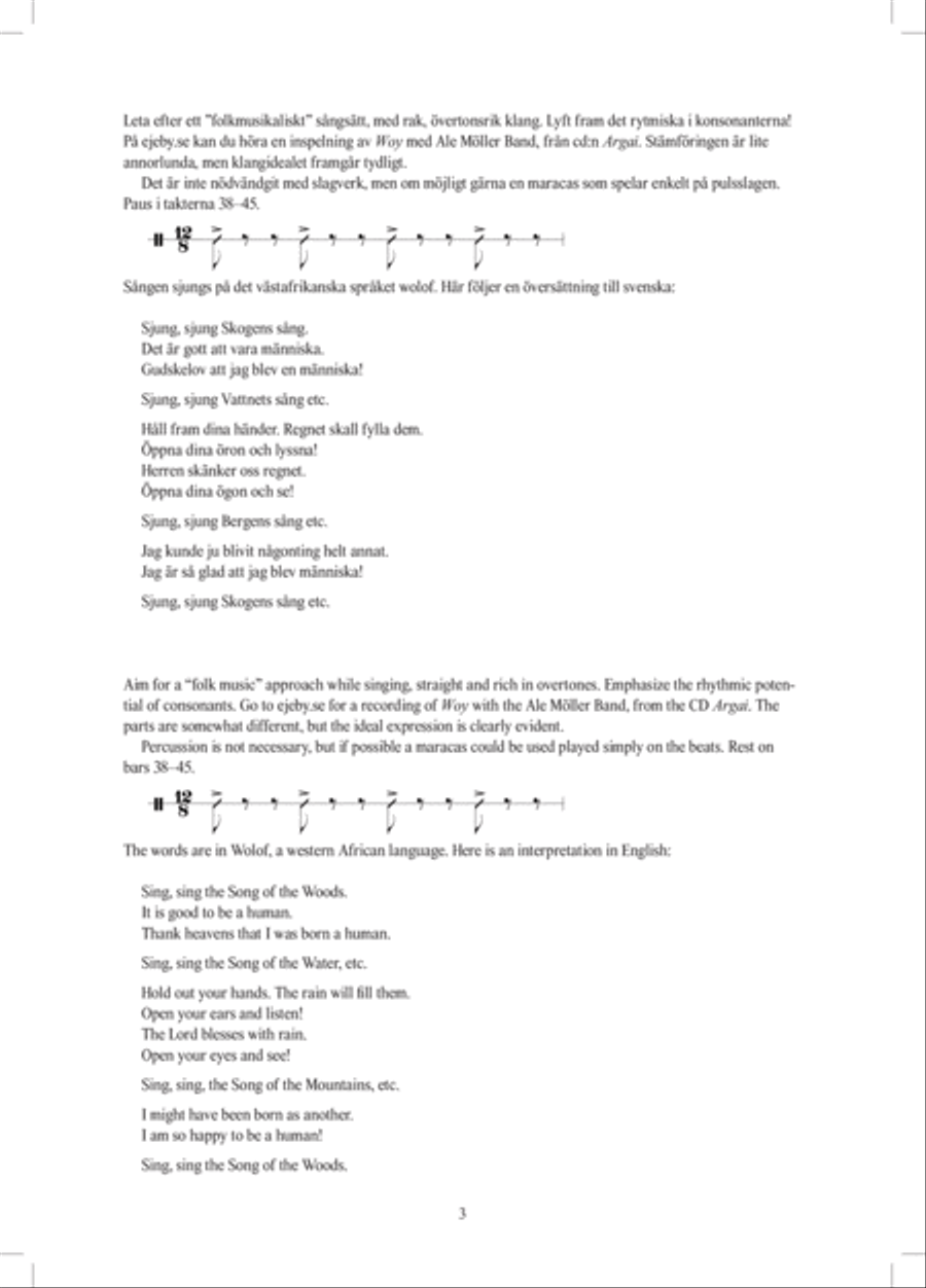 Woy Woy 4-Part scores gallery preview page 3