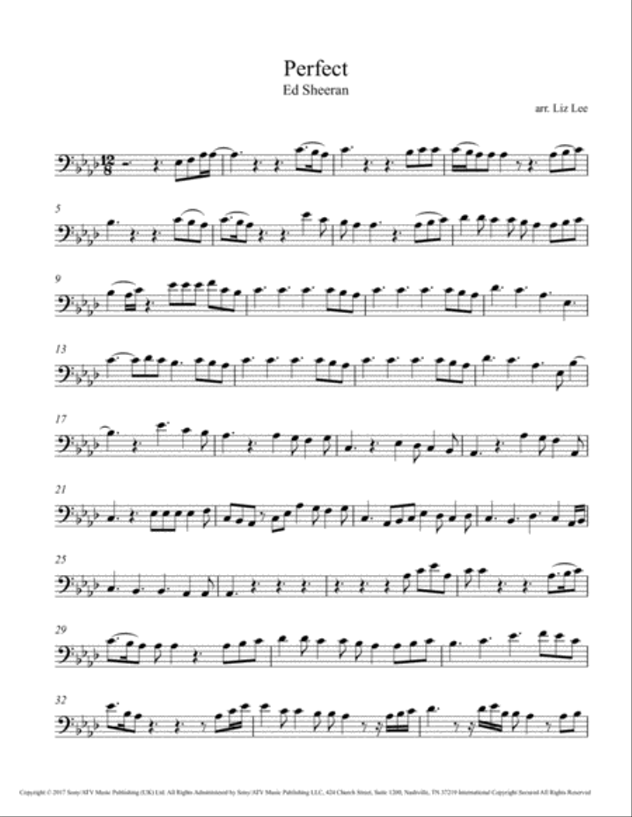 Perfect Cello Solo scores gallery preview page 2