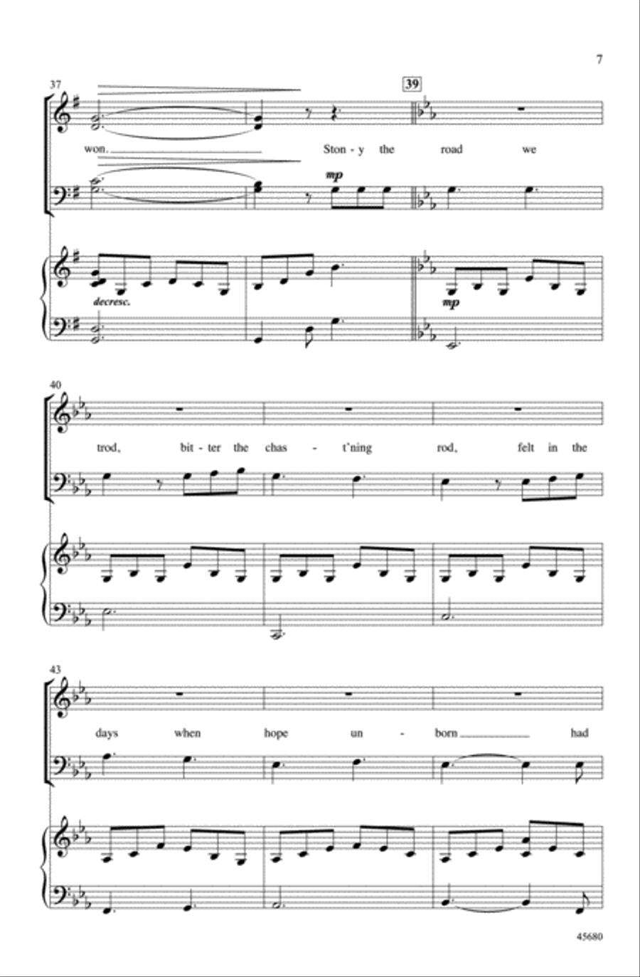 Lift Every Voice and Sing Choir scores gallery preview page 5