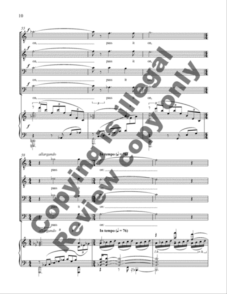 Love (Choral Score) Love (Choral Score) TTBB scores gallery preview page 6