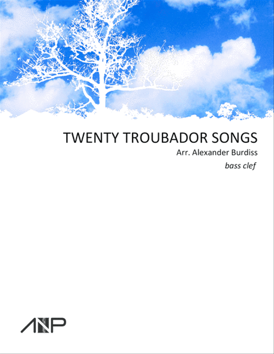 Twenty Troubador Songs - Bass Clef