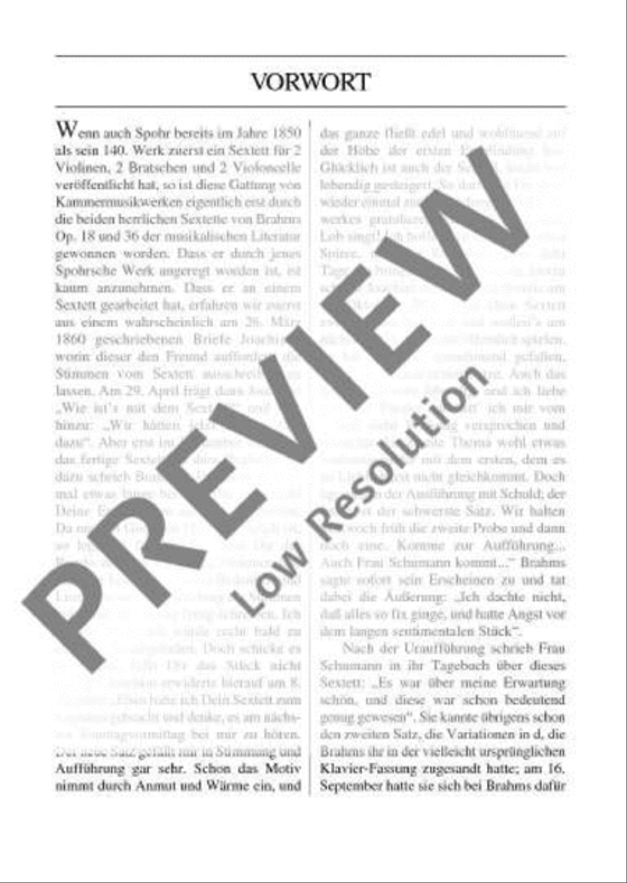 Sextet Bb major Cello scores gallery preview page 6