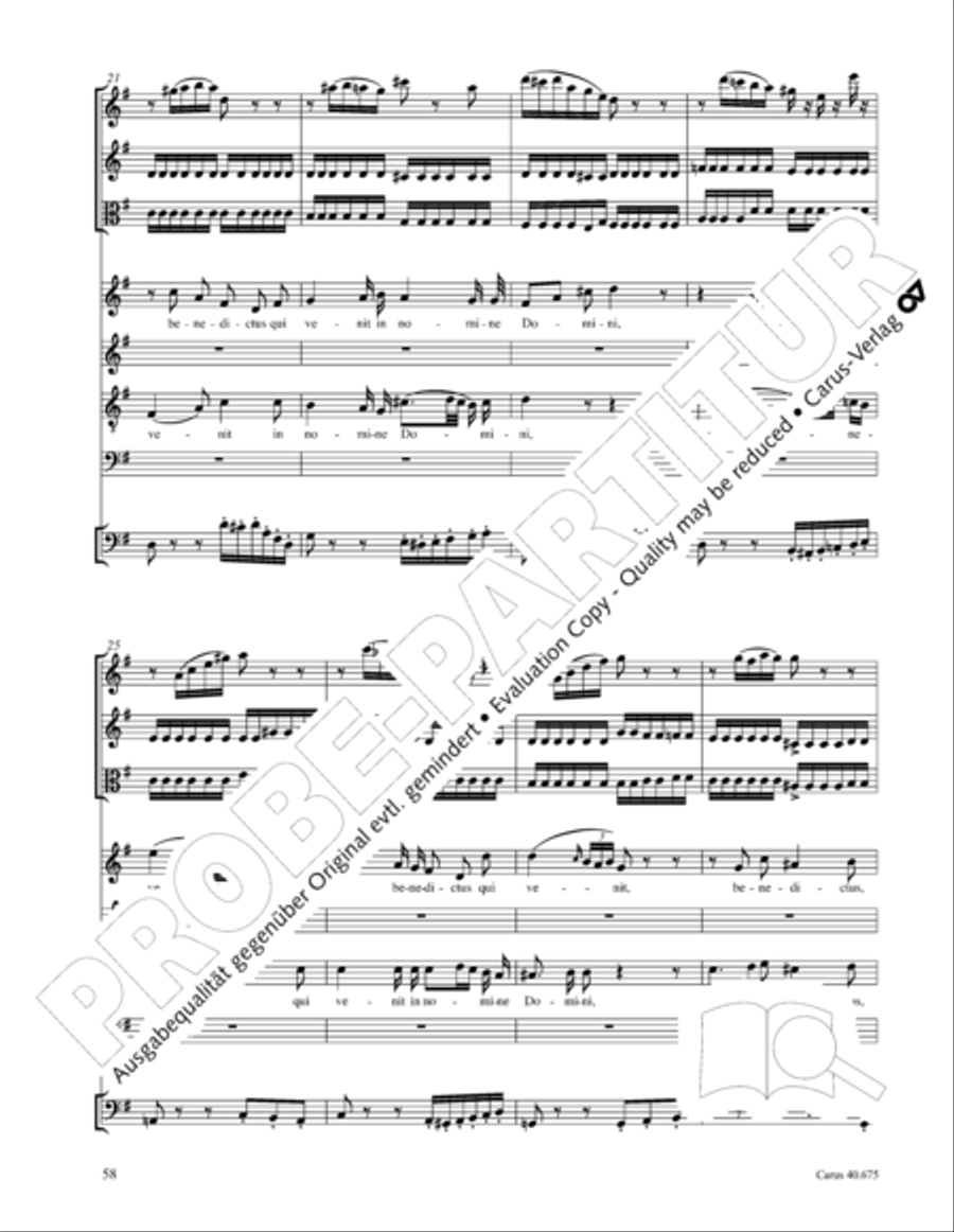 Mass in G Major STB scores gallery preview page 71