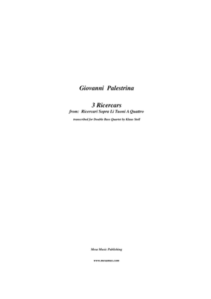 Giovanni Palestrina, Three Ricercars, transcribed and edited by Klaus Stoll.