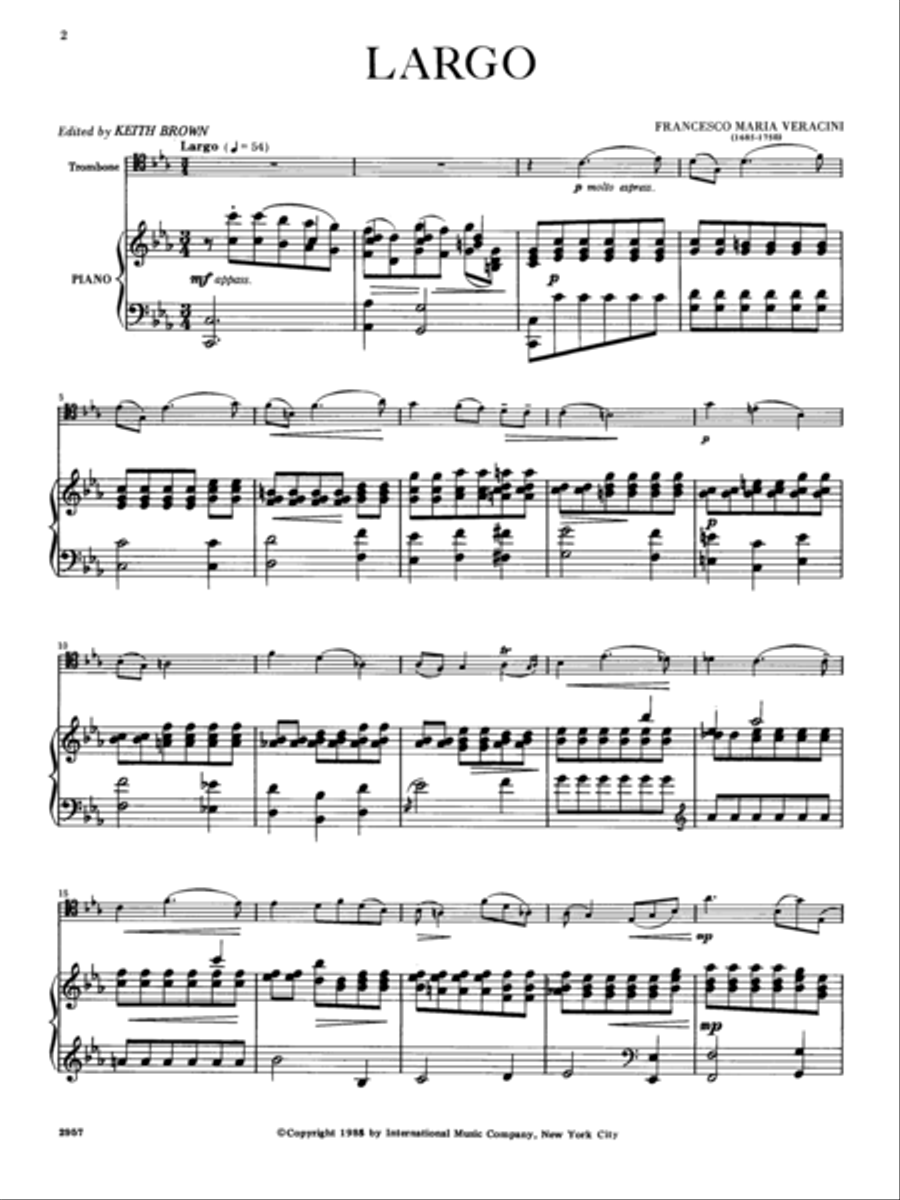 Largo Piano Accompaniment scores gallery preview page 2