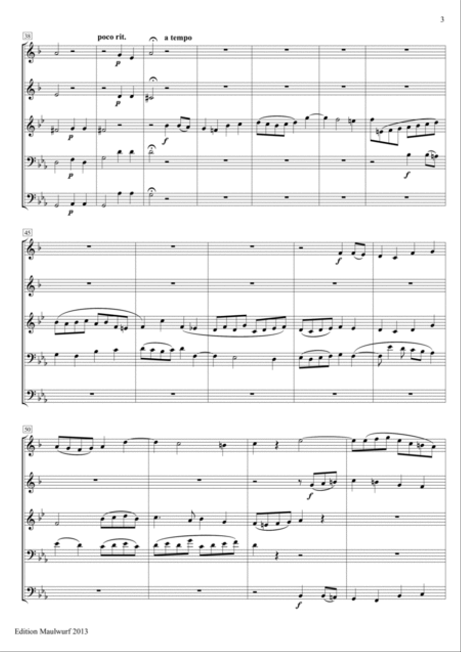 Cantique postludium Brass Quintet scores gallery preview page 5