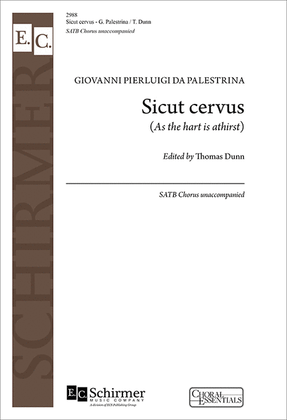 Book cover for Sicut cervus (As the hart is athirst)