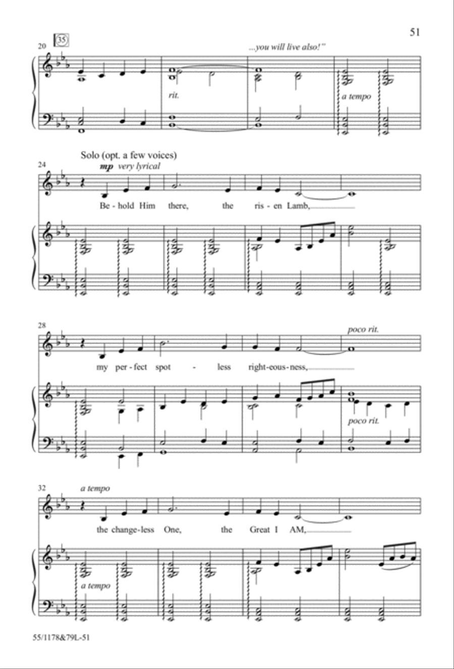 A Living Hope - SATB with Performance CD 4-Part scores gallery preview page 18