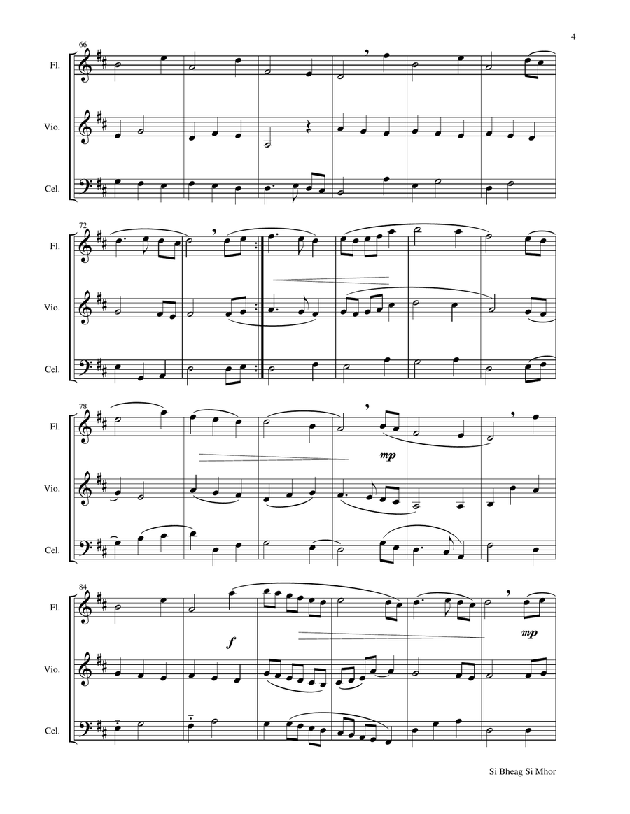 Si Bheag Si Mhor Si Bheag Si Mhor Small Ensemble scores gallery preview page 4