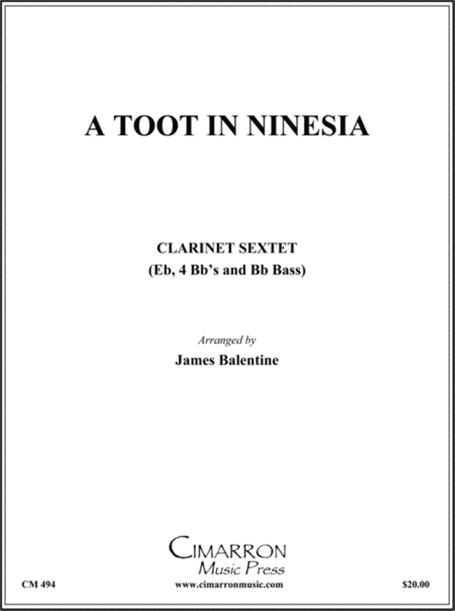 A Toot in Ninesia Clarinet Choir scores gallery preview page 1