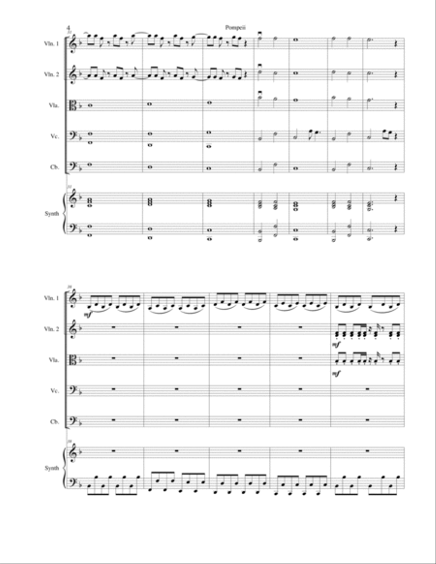 Pompeii String Orchestra scores gallery preview page 5