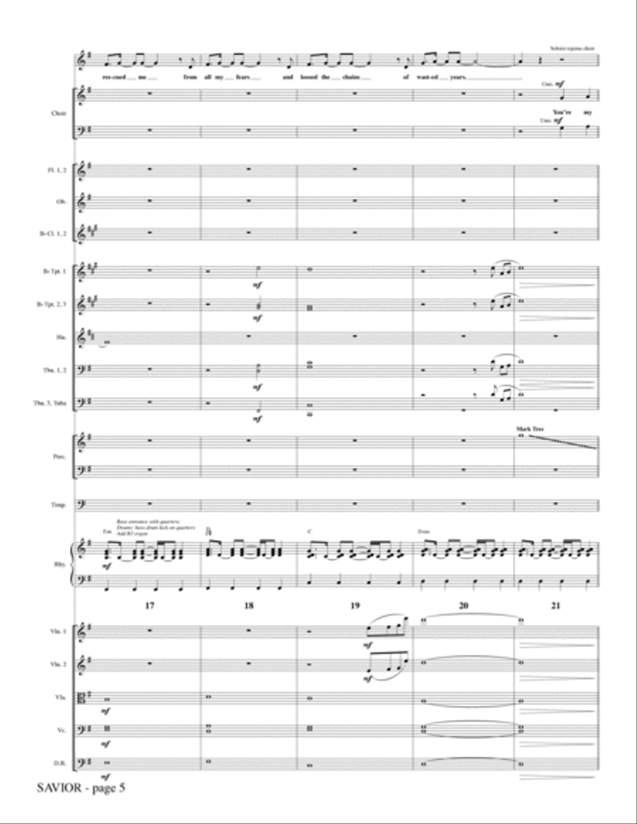 Savior - Full Score Savior - Full Score Choir scores gallery preview page 5