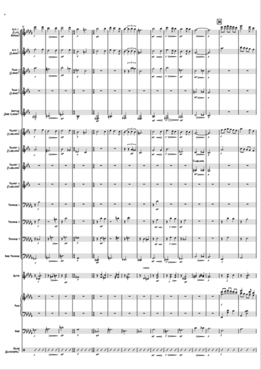 Christmas Modes Jazz Ensemble scores gallery preview page 4