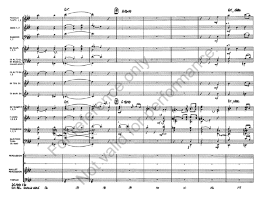 Symphonic Variations on Amazing Grace Concert Band scores gallery preview page 21