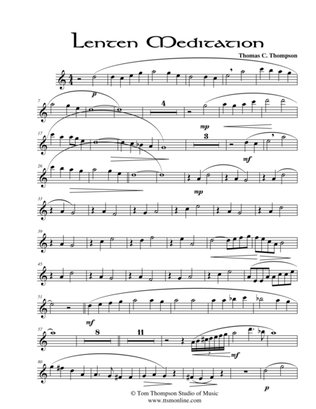 Lenten Meditation (flute score)