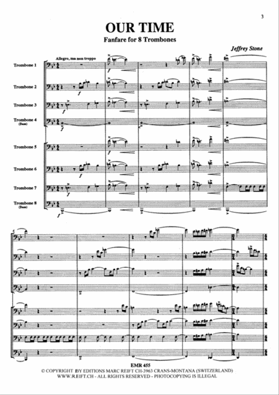 Our Time Trombone scores gallery preview page 3
