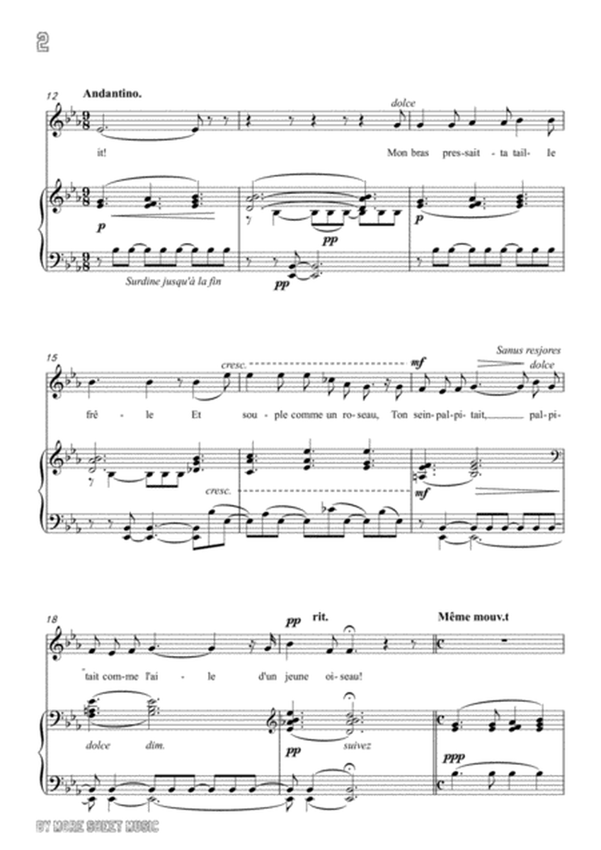 Lalo-Souvenir in E flat Major,for Voice and Piano image number null