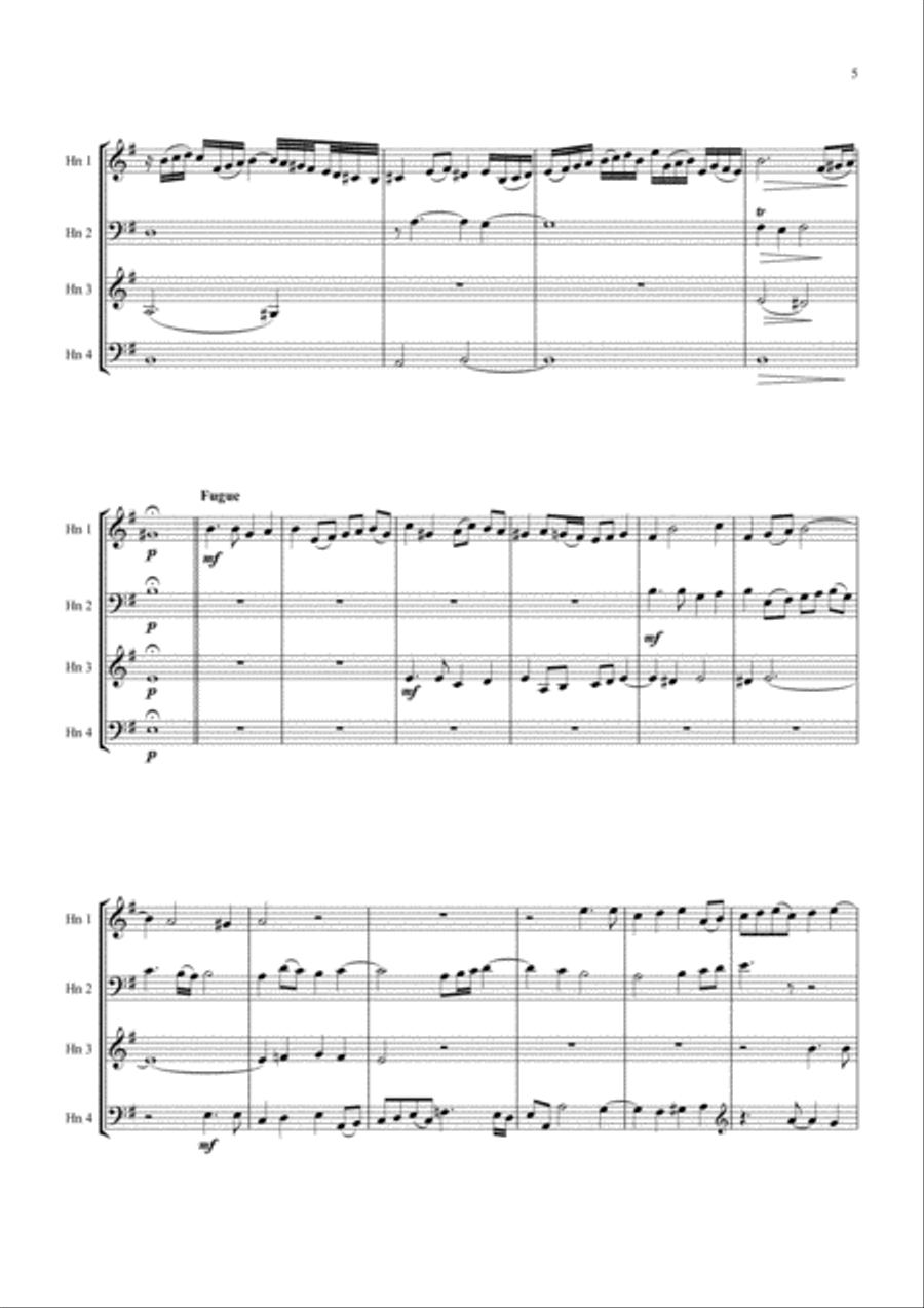 The Music of Pachelbel Book I Brass Ensemble scores gallery preview page 5