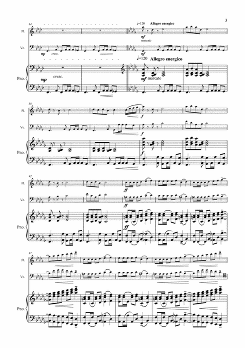 Tchaikovsky - Romance Op.5 - Flute Cello & Piano